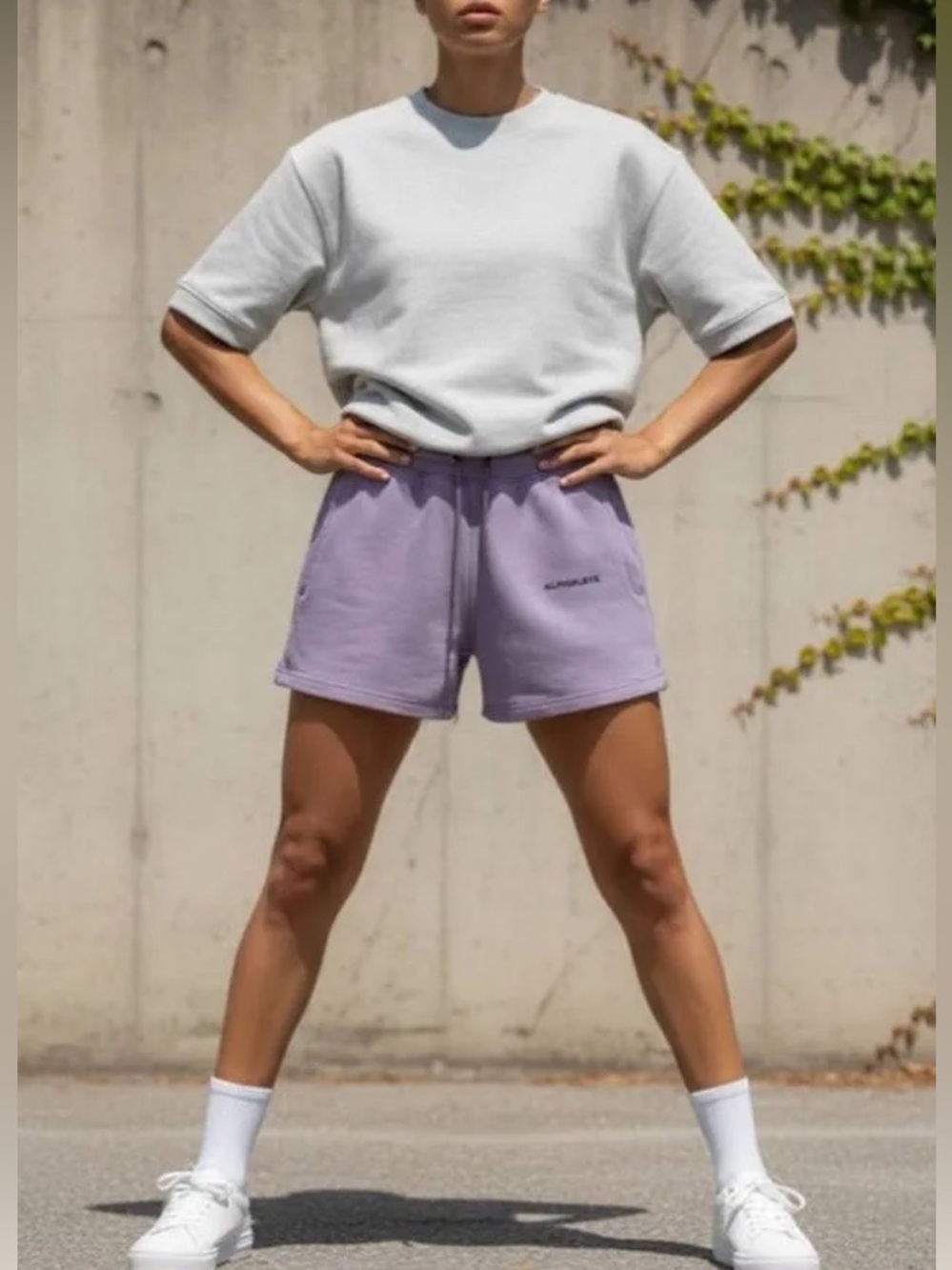 Alphalete Essential Core Shorts Size S Passive Purple (Plum)